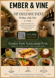 ember and vine event flyer