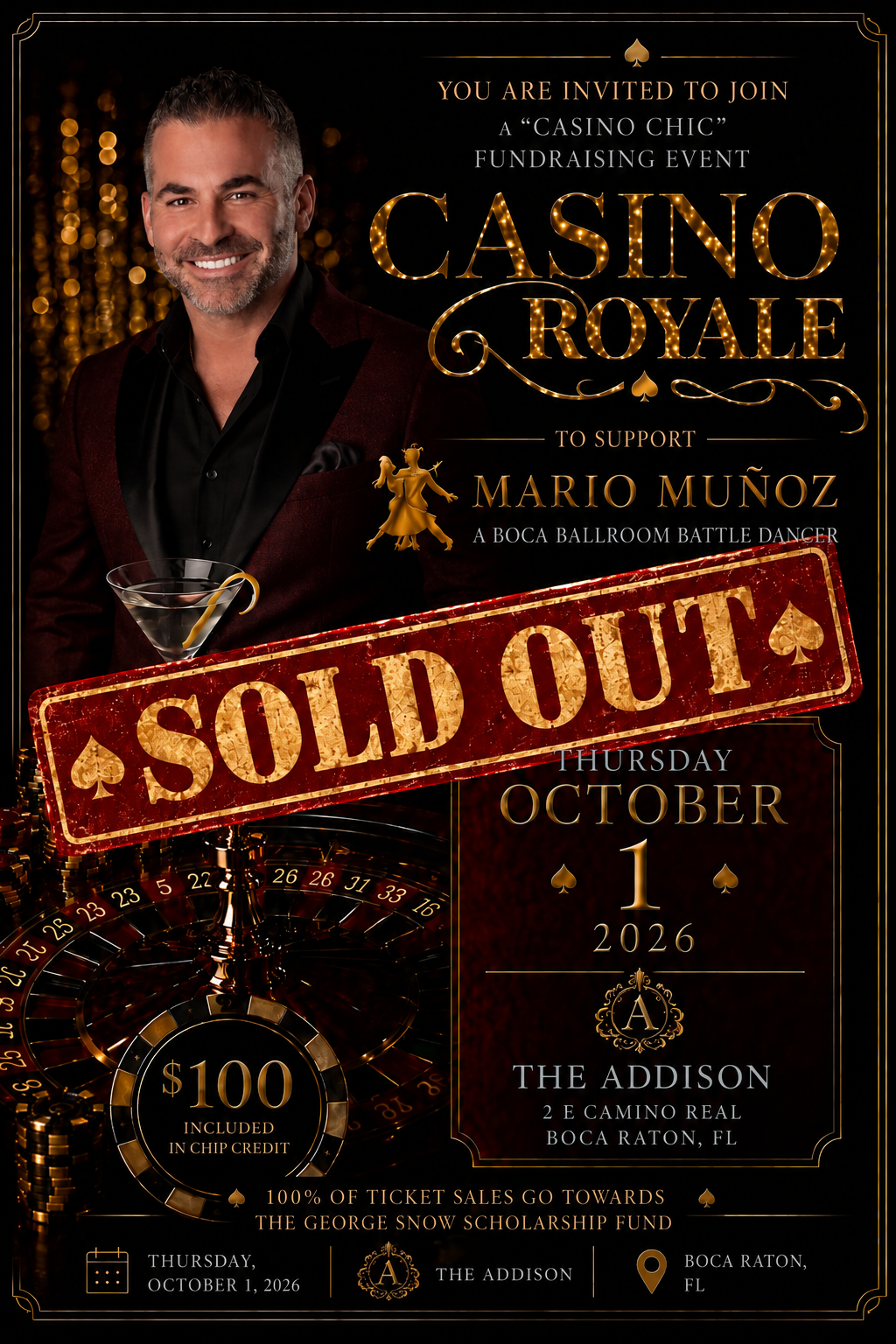 Join Mario Muñoz for Casino Royale!